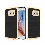 Wholesale Samsung Galaxy S7 Edge Impact Hybrid Case (Champagne Gold)